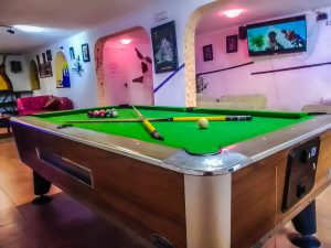 Snooker Table at the Kings Grass Cannabis Social Club Puerto Del Carmen Lanzarote