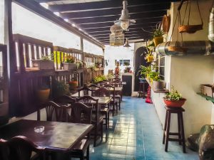 Outside Terrace at Kings Grass Cannabis Social Club Puerto Del Carmen Lanzarote