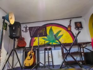 Jam Night Stage at Kings Grass Cannabis Social Club Puerto Del Carmen Lanzarote