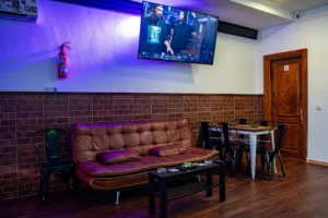 Lounge seating area inside Perch CSC Cannabis Social Club Puerto Del Carmen